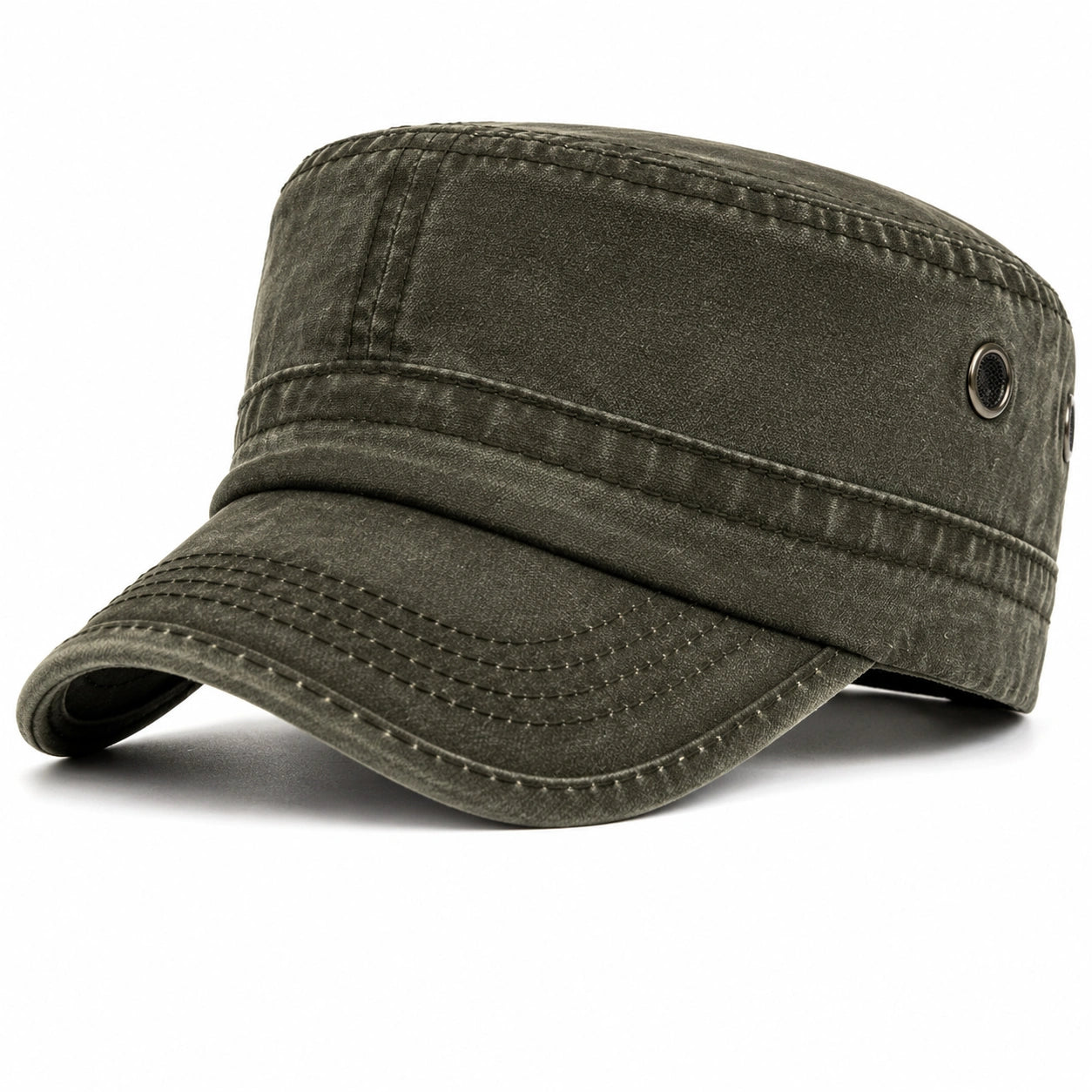 Unisex Militärstil Kappe Olivgrün Atmungsaktiv