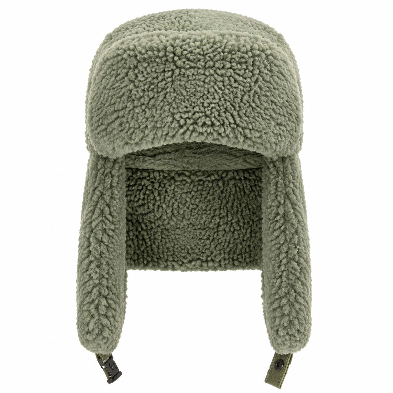 Wintermütze mit Ohrenklappen Olivgrün
